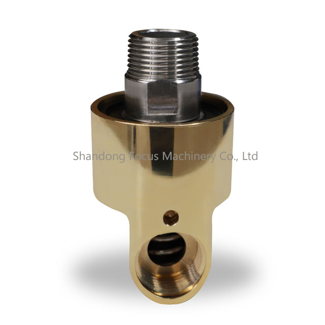 H Type Single Way Threaded Connection Brass Rotary joint
